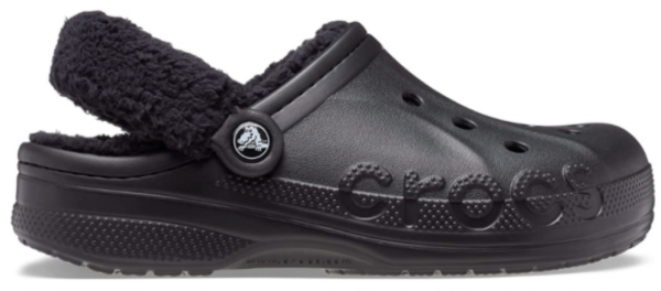 Crocs Baya Lined Fuzz-Strap Clog