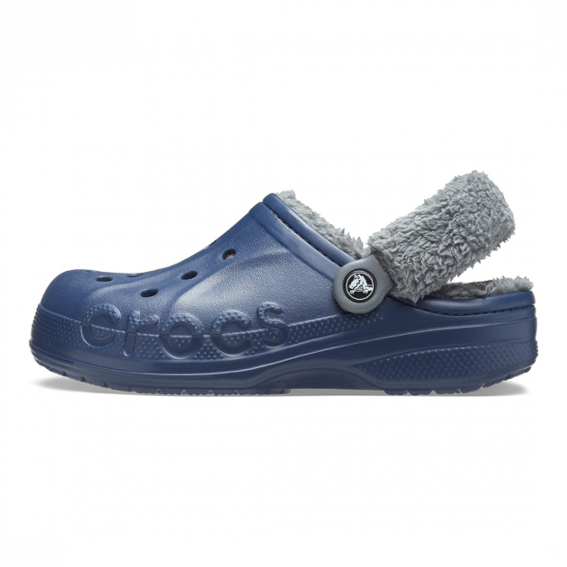 Baya Lined Fuzz-Strap Clog Navy/Grey - Зображення 3