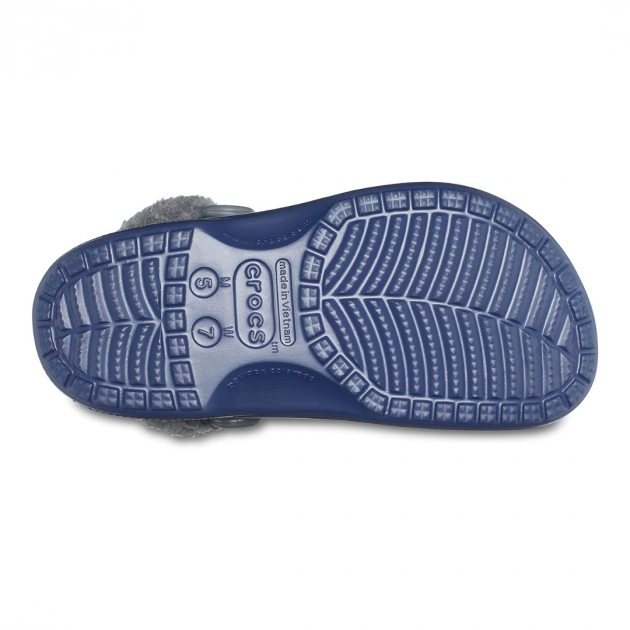 Baya Lined Fuzz-Strap Clog Navy/Grey - Зображення 5