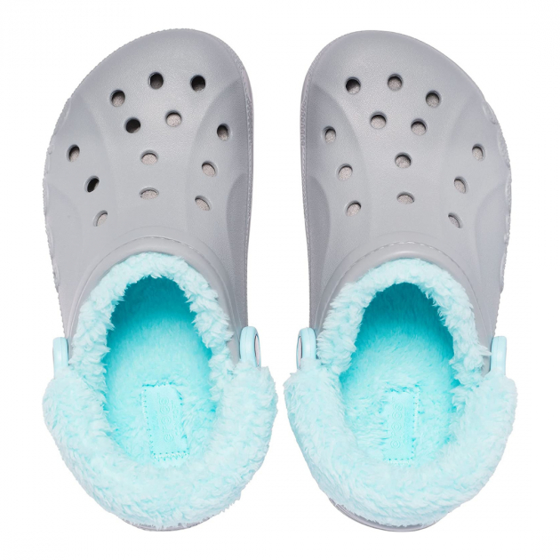 Baya Lined Fuzz-Strap Clog Grey/Ice Blue - Зображення 2