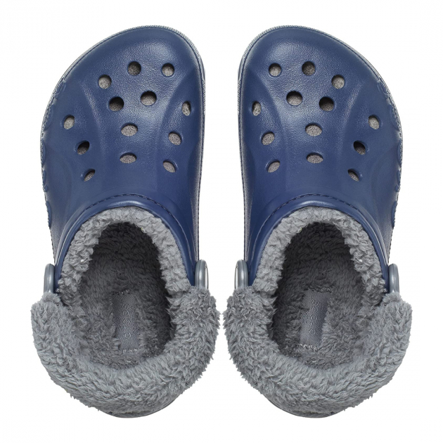 Baya Lined Fuzz-Strap Clog Navy/Grey - Зображення 2