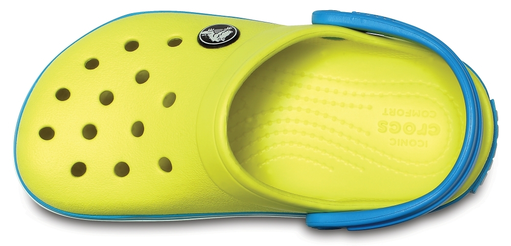 Kids Crocband Clog Tennis Ball Green / Ocean - Зображення 4
